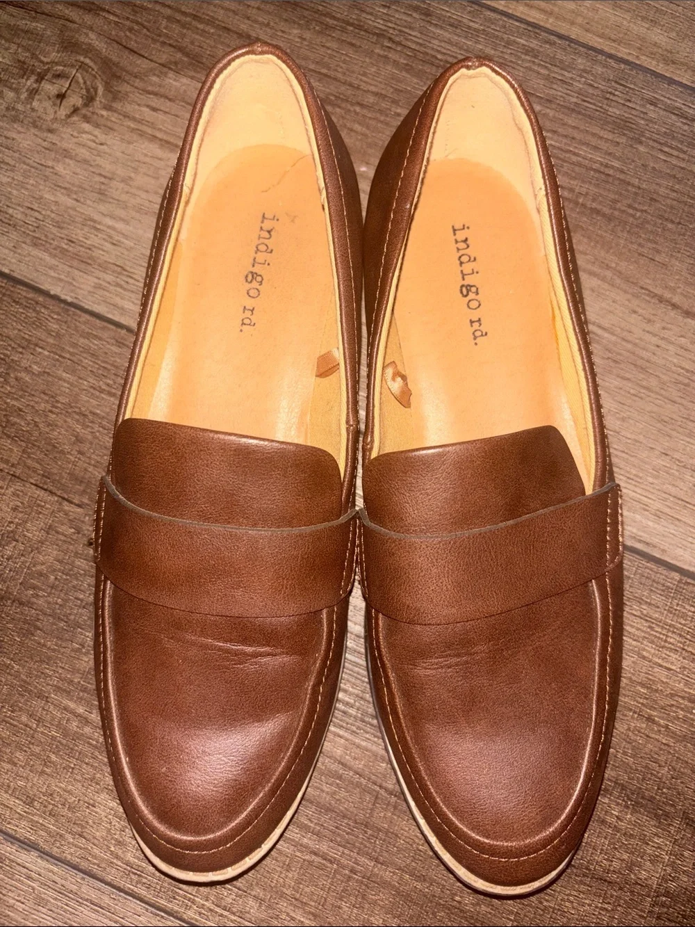 Indigo rd. Women's Brown Leather Penny Loafers